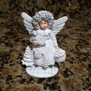 Christmas angel Lamb and basket